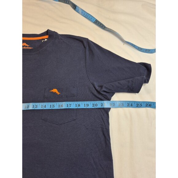 Tommy Bahama Men's T-Shirt Size M Short Sleeve Crew Neck Cotton Blue (48) - Picture 7 of 8